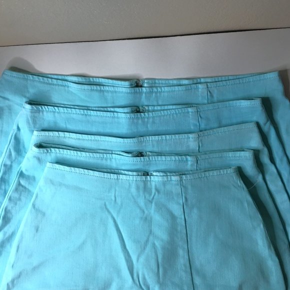 WILD FABLE Notch Front Stretch Denim Mini Skirt in "Distressed Aqua" Color  NEW! - Picture 12 of 12